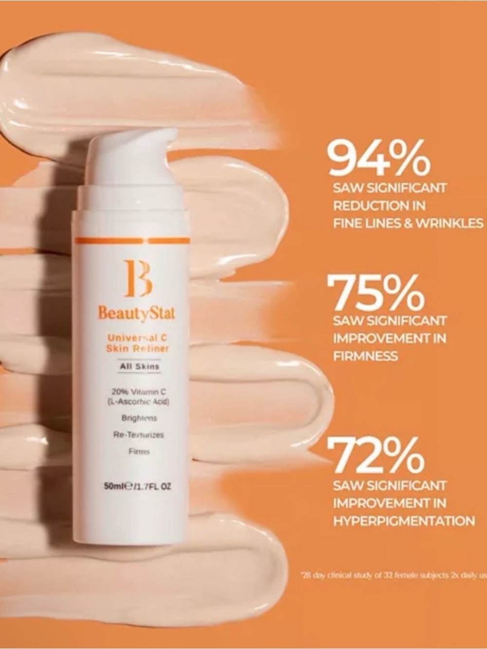 BeautyStat Universal C Skin Refiner 20% Vitamin C Brightening Serum 1 oz - Picture 5 of 7